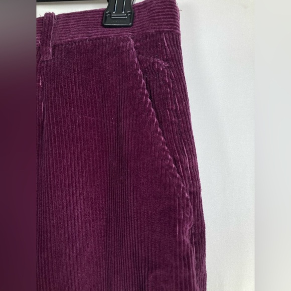 Vintage 90s Eddie Bauer Women’s Rich Purple Corduroy Pants 14 Tall - Picture 3 of 9